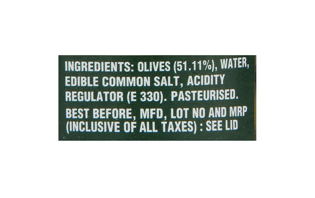 Olicoop Green Olives    Glass Jar  450 grams